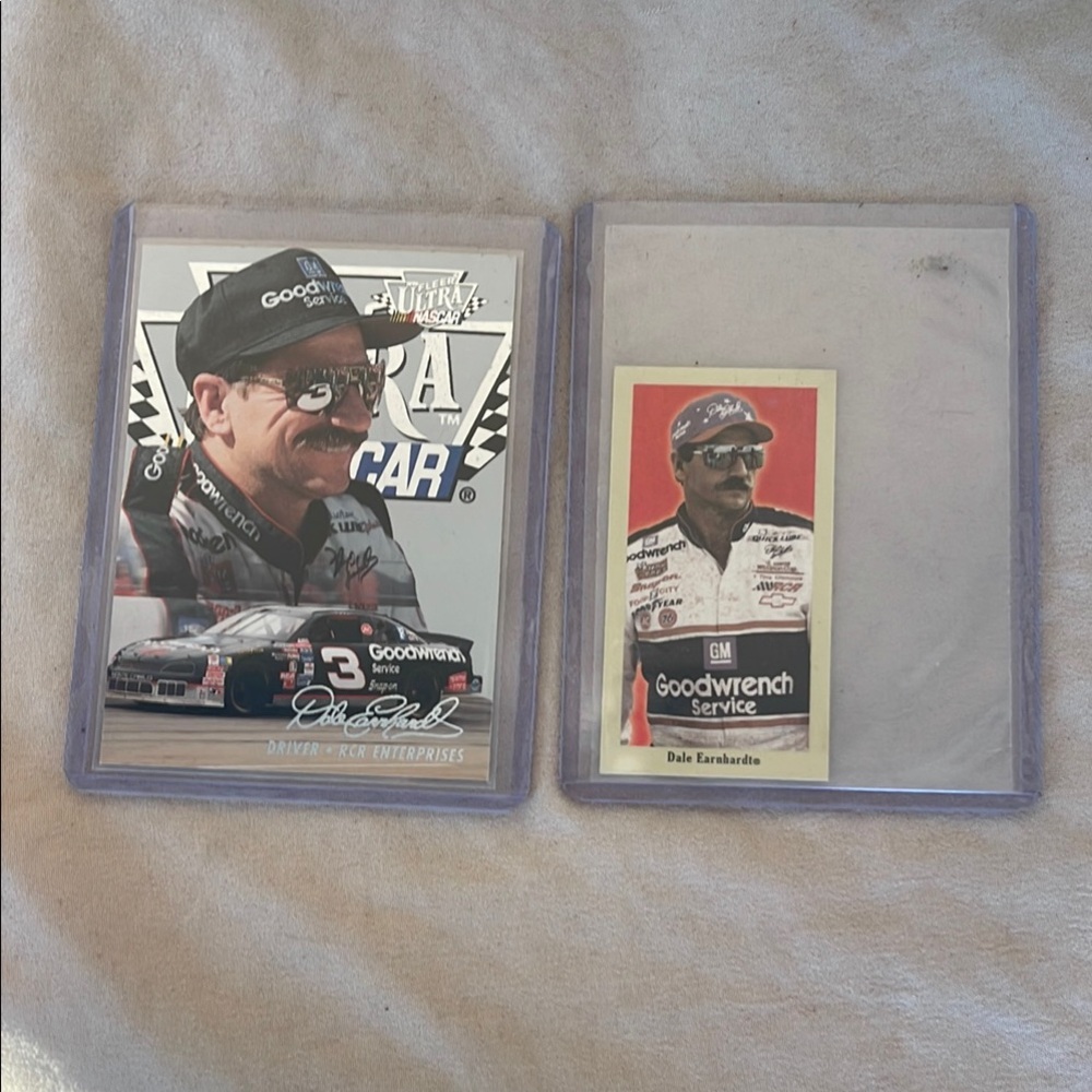 2 Dale Earnhardt Racing Cards NASCAR 1996 Fleer Ultra 2009 Press Pass Mini Race